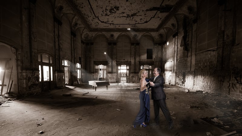Social Event in a Grand Ballroom